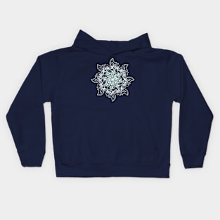 fantasy white mandala Kids Hoodie